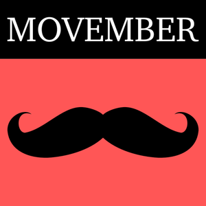 Movember ikona wektor clipart