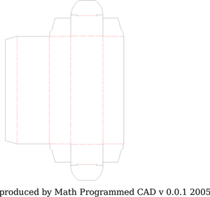 Balení box výřez šablon vektorové grafiky.