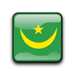 Vettore di bandiera Mauritania