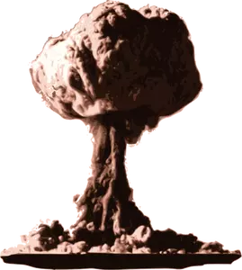 Bombe atomique nuage Vector Graphics