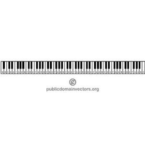 Muziek toetsenbord vector illustraties