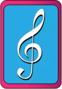 Vector image of music lesson symbol