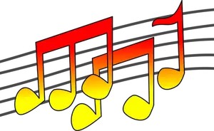 Musical notes vector image