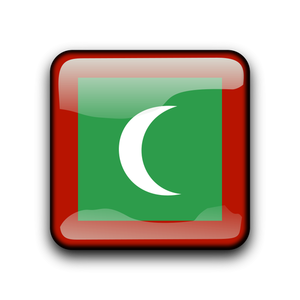 Simbolo di bandiera vettoriale Maldive