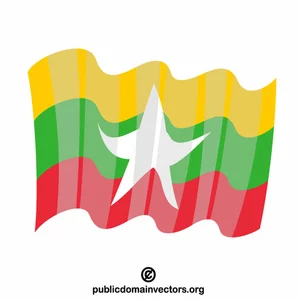 Nationale vlag van Myanmar