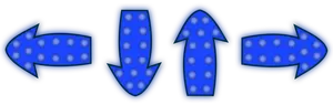 Blue arrows set