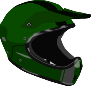 Motorcycle racing helmet vector clip art
