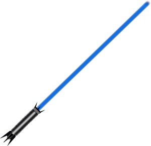 Immagine vettoriale sciabola di luce blu