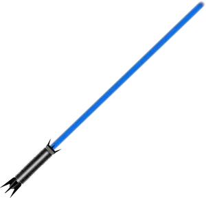 Imagem vetorial de sabre de luz azul