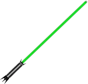 Grönt ljus sabel vektor ClipArt