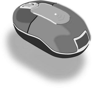 Photorealistic PC mouse vector clip art
