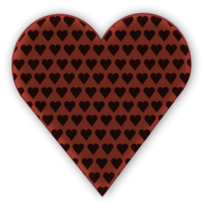 Vektorový obrázek srdce v srdci