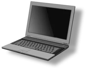ノート PC の正面図のベクトル画像