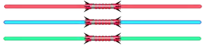 Immagine vettoriale selezione di spada laser