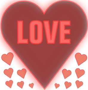 Liefde in een hart vector afbeelding