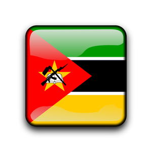 Vlag van Mozambique vector