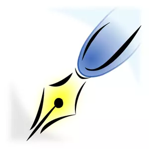 Penna stilografica immagine vettoriale