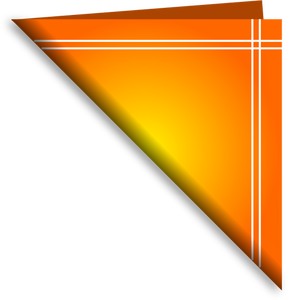 Image clipart vectoriel d'orange serviette pliée