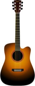 Dibujo vectorial de guitarra