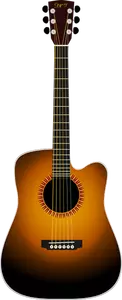 Desenho vetorial de guitarra