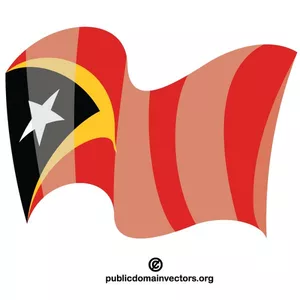 Nationalflagge von Timor-Leste