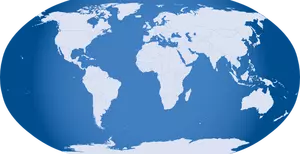 Mondo mappa vettoriale immagine