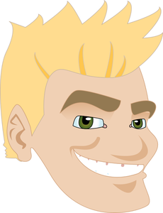 Self portrait comic character vector image