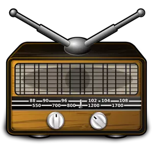 Vintage Radio-Vektor-Bild