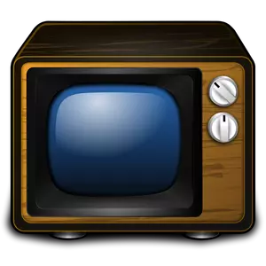 Antigua imagen vectorial de TV