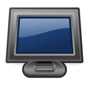 Ilustración de vector de monitor de PC