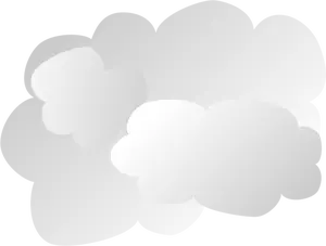 Tanda sederhana awan vektor ilustrasi