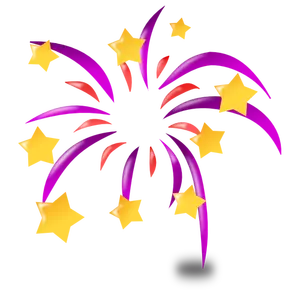 Focuri de artificii colorate vector imagine