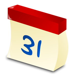 Vegg kalender dato vektor image