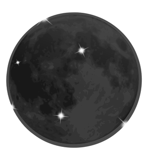 Shiny moon vector image