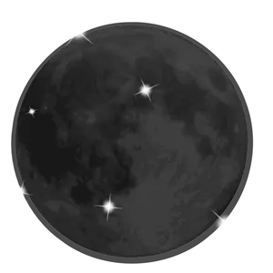 Grafika wektorowa błyszczący księżyc