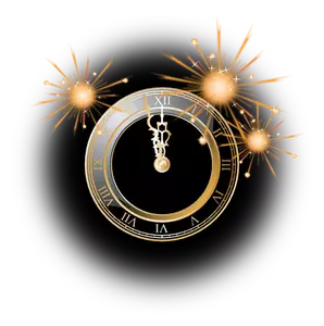 Image vectorielle de nouvel an fête horloge