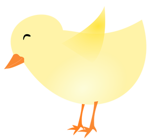 Векторное изображение цыпленок
