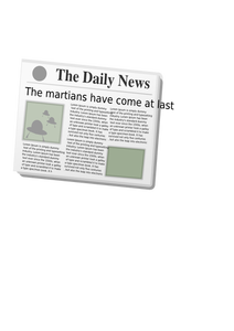 Ilustraţie vectorială a '' The Daily News''