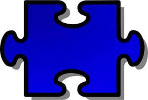Vector image of puzzle piece 2