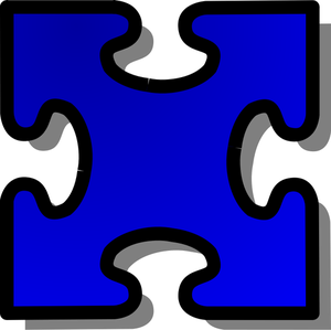 Ilustração em vetor de peça de quebra-cabeça 3