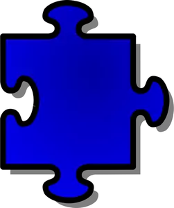 Vektor grafis dari potongan puzzle 5