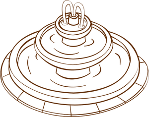 Image vectorielle du rôle jouer icône de la carte de jeu pour une fontaine