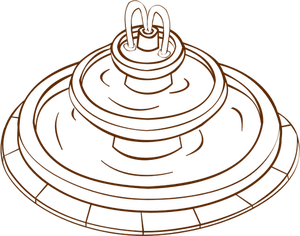 Vector afbeelding van rol spelen spel Kaartpictogram voor een fontein