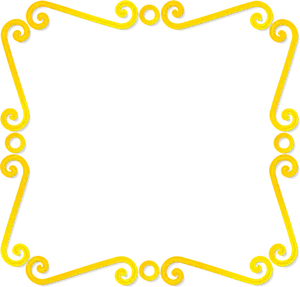 Vektorgrafik dünne goldene Spiegel Rahmen