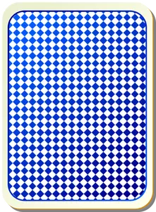 Mřížka modrá hrací karta vektorový obrázek