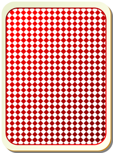 Grid red playing card vector image