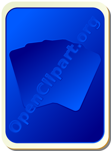 Achterzijde blauw speelkaart vector afbeelding