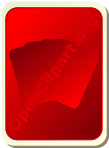 Achterkant van rode speelkaart vector afbeelding
