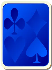 Spielen Karte blau Vektor-ClipArt