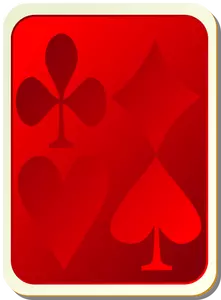 בתמונה וקטורית בחזרה אדום קלף משחק